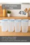 Set of 4 Food Container Vacuum Air-Free Bpa Free Lockable Pulses Container 3 L - 2
