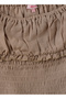 Girls Smocked Ruffle Short Sleeve Top - 4