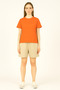 Women's Solid T-Shirt – Medium Fabric, Comfort Fit, Wide Cut, Suitable for Daily Wear - 6