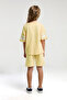 Premium Yellow Girl's T-Shirt Shorts Set - 3