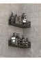 Bathroom Organizer Shampoo Dispenser Soap Dispenser Set of 2 Lamalı Strong Quality Adhesive Shower Shelf Organizer