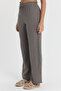 Muslin Trousers - Muslin Wide-Leg Trousers - Side Button Trousers - 2100