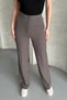 Women's New Season High Waist Classic Anthracite Fabric Trousers - 8