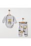 Baby Boy Newborn 2-Piece Set Top and Bottom Snap Body Organic Cotton - 4