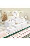 6 Pack Acrylic Display Boxes Cube Riser, Food Display Stands for Party Buffet Risers - 6