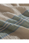 Sheryl King Size Muslin Yarn Dyed L Fitted Sheet I N Duvet Cover Set - Blue/Green - 6