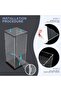 Acrylic Display Case with Black Base for Lego, Display Boxes for Collectibles (15x15x35 cm, Black) - 5