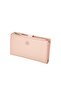Textured Wallet With Strap Pink - 3