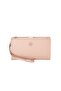 Textured Wallet With Strap Pink