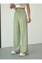 Women's High Waist Wide Leg Elastic Waist Linen Pants