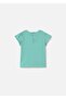 Baby Girl Appliqued T-Shirt Turquoise 1049 - 2