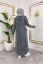 Women's Pocketed Buttoned Hooded Denim Trench Coat - 6