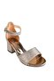 Glittery Thick Heeled Girl's Evening Dress Shoes