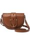 Women's Harwell Eco-Leather Small Flap Crossbody Purse Handbag, Brown, One size - 2