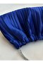 Satin Pleated Portfolio Evening Dress Handbag - 2
