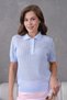 Polo Neck Openwork Short Sleeve Polo Knitwear Sweater - 4