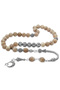 Non-Tarnish Metal Tasseled Globe Cut Moonstone Natural Stone Rosary - 2
