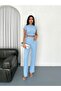 Trend Yandan Tie-Up Detailled Wide Leg - 2