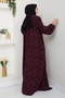 Stylish and Comfortable Robe Large Size Viscose Mother's Dress Rose - 6