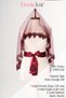 Pyramid Stone Bridal Veil Set (Henna Cover + Bridal Sash + Henna Gloves) Burgundy - 5