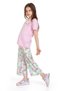 New Season Girl's Daisy Embroidered Short Sleeve Set - 4