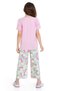New Season Girl's Daisy Embroidered Short Sleeve Set - 5