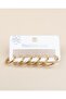 3 Pairs of 3 Sizes Thin Hoop Steel Earrings