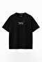 Women's Leopard Printed Oversize 100% Cotton Wide Cut Soft Textured Crew Neck T-Shirt Rf0515