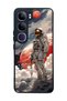 Vivo V40 Lite Compatible Matte Black Case – Soft Silicone, Protective, Shock Absorbing Cover