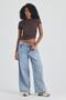 Women's Loose Fit Jeans Blue - 3