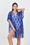 Bysen Montana Floral Patterned Loose Beach Dress Pareo - 3