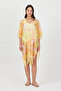 Bysen Butterfly Patterned Ultra Colorful Beach Dress Pareo - 3