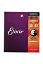 Elixir Nanoweb Phosphor Bronze Extra Light Acoustic Guitar Strings 10-47