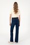 Women's Dark Blue Slim Flare Fit Jean Trousers 50297534-Dn0023 - 4