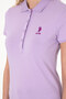 Women's Lilac Basic Polo Neck T-Shirt 50300896-Vr034 - 7