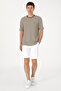 Men's Comfort Fit Crew Neck Mink Knitted Pattern T-Shirt 50300153-Vr052 - 4