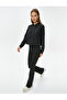 Flare Leg Sports Sweatpants High Waist Slim Fit