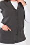 Women's Smoked Buttoned Steel Knit Vest - 3