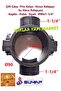 Double Outlet -Socket Pendant -Burglar Clamp-Water Intake Clamp -Coupling -Screwed -Black -Ø90X1-1/4"