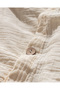 Breville Single Muslin Yarn Dyed L Fitted Sheet I N Duvet Cover Set - Ecru/Khaki - 8