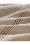 Breville Double Muslin Yarn Dyed L Fitted Sheet I N Duvet Cover Set - Ecru/Khaki - 6