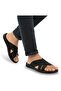 Tiger Men's Slippers – Orthopedic Black Sole, Daily Comfort