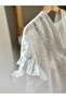 Cherry Blossom Frilly Muslin Poncho - 3