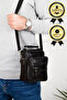 Cerff Leather Clup Genuine Leather Hand and Shoulder Bag with Strap 18x14 Cm