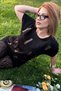 Loose Cut Crystal Stone Large Size Crew Neck Cotton Black Stylish Women's Blouse T-Shirt T-Shirt - 2