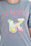 Summer Printed 100% Design Women's Oversize T-Shirt - 3