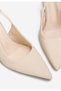 Slingback Anabela bej - 6