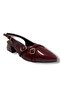 M901-25 Patent Leather Banded Square Heel Women's Shoes