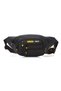 Men's Black Crossbody Cross Chest Shoulder and Waist Bag with USB Headphone Output - 6