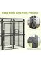 Aviary Large Walk-in Bird Cage - Durable Pet House Birdcage (Black) - 5